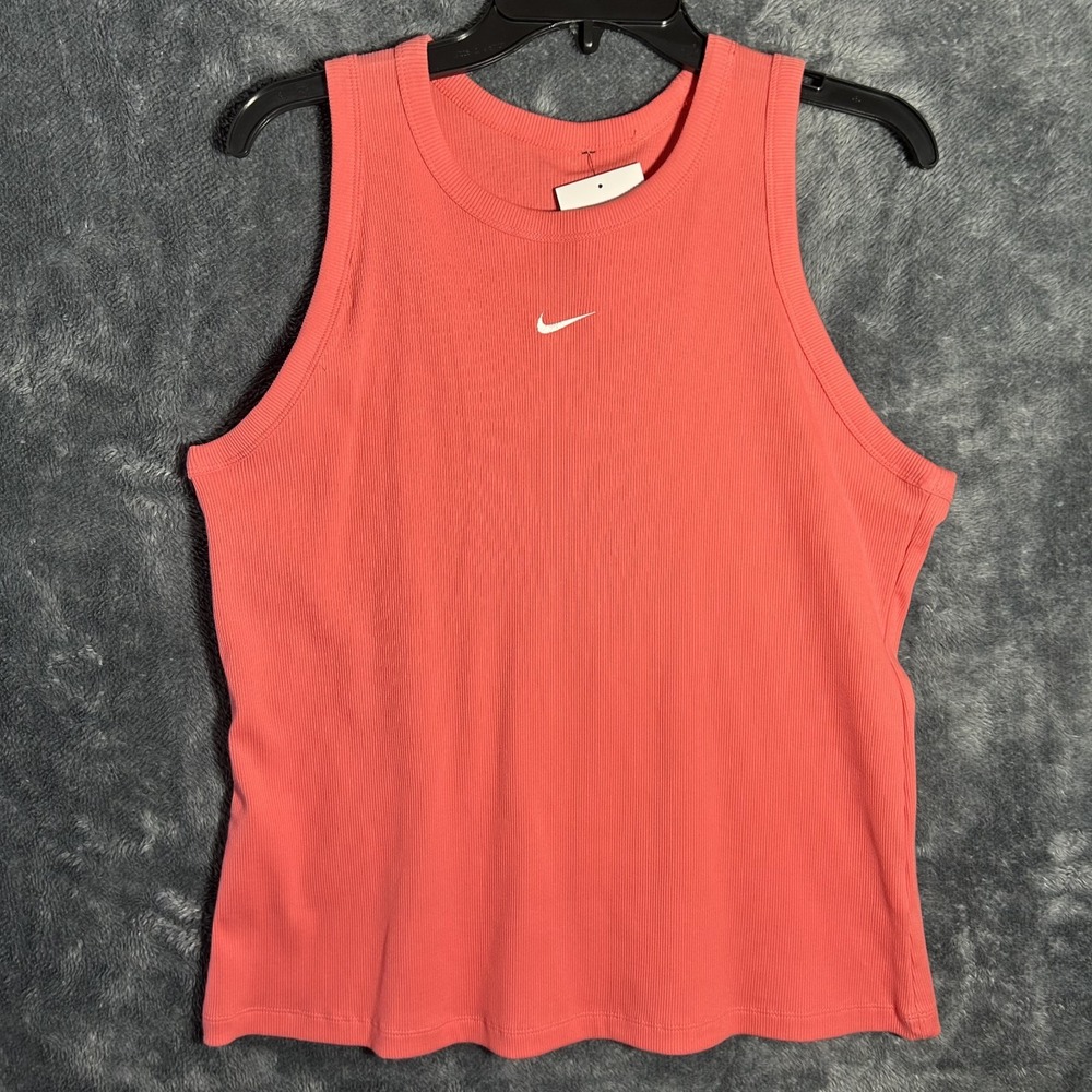 Nike Womens Size XL Orange Sleeveless Athletic Tank Top